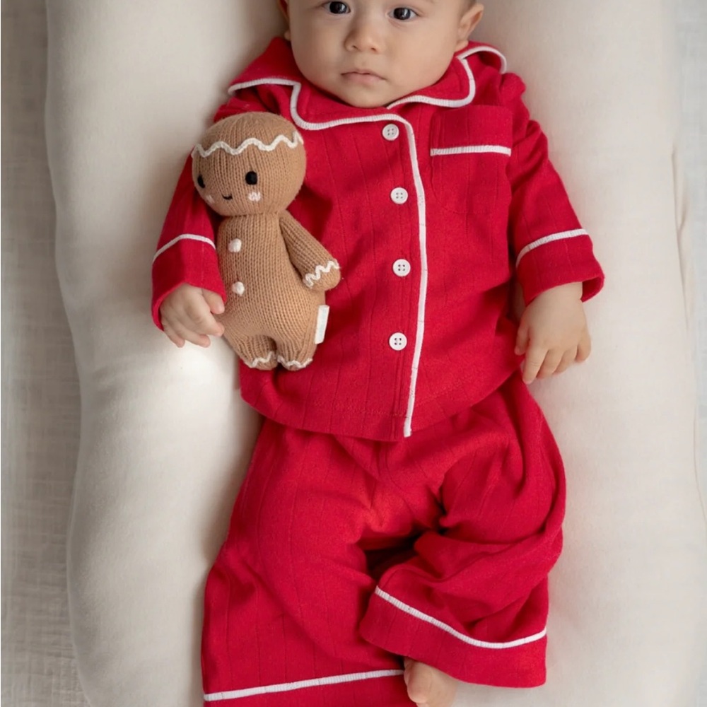 Spearmint love Baby and Mom Matching Pointelle Pajamas